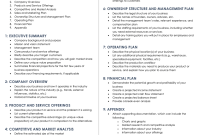 Small Business Plan Outline (1st Superb Example)