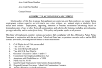Affirmative Action Plan Template (1st Main Format)