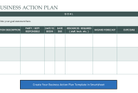 Business Action Plan Template Free Ideas (3rd Basic Options)