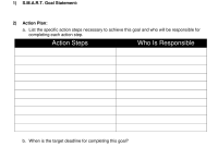 FREE Smart Goal and Action Plan Template (1st New Format)