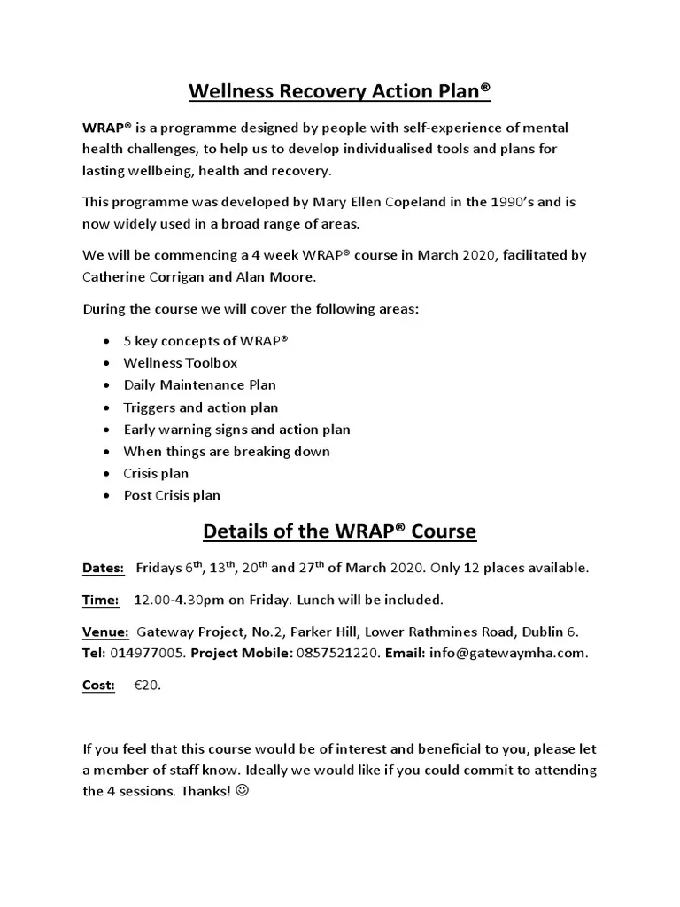 recovery action plan template, wellness recovery action plan template, wellness and recovery action plan template, wrap wellness recovery action plan template, free printable wellness recovery action plan template, mental health wellness recovery action plan template, mind wellness recovery action plan template, disaster recovery action plan template