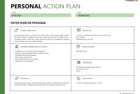 Personal Action Plan Template (3rd Free Development Format)
