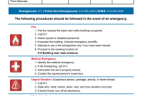 Workplace Emergency Action Plan Template (2nd Free PDF Format)