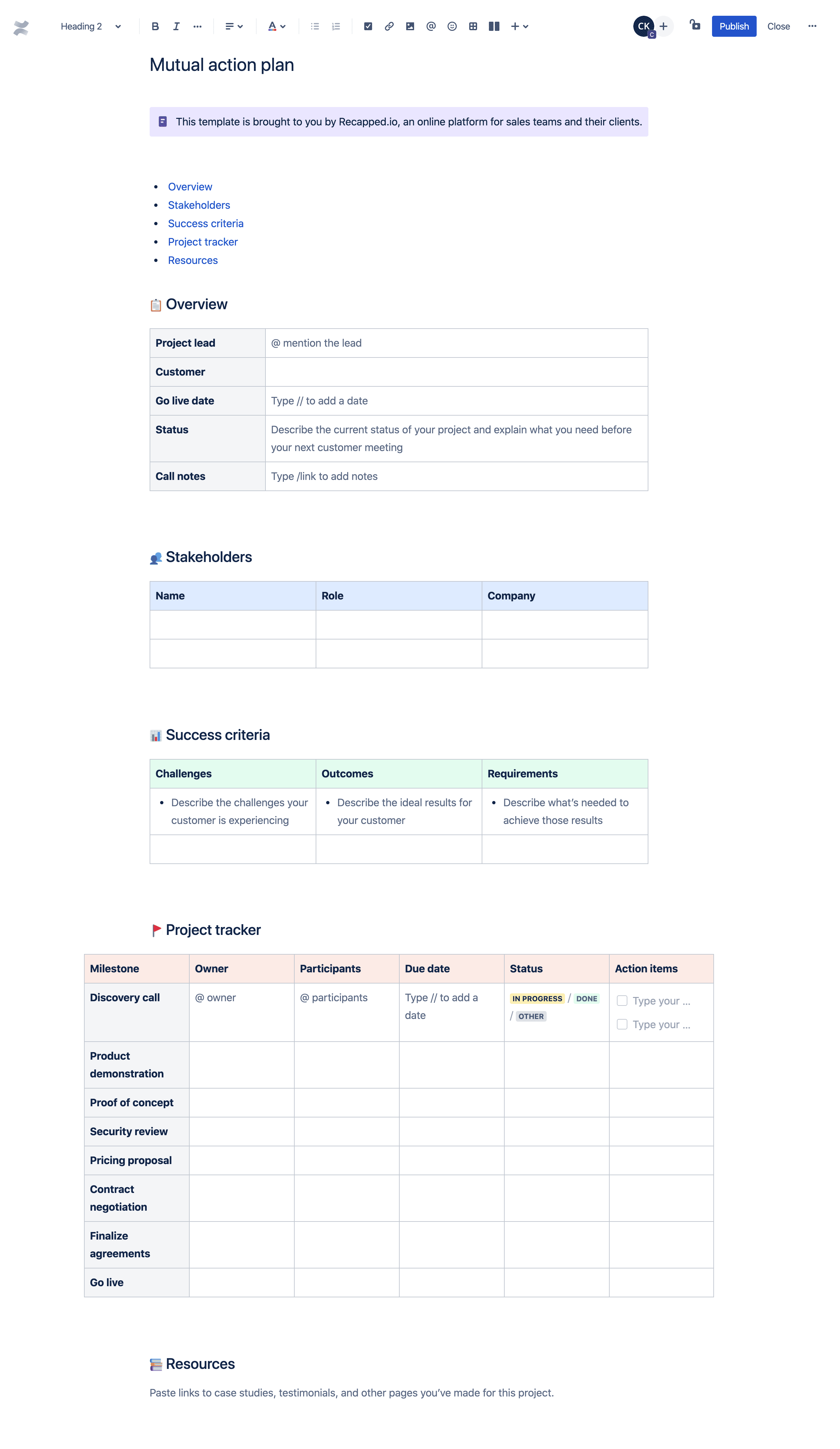 mutual action plan template, sales mutual action plan template, mutual action plan excel template, management action plan template, clari mutual action plan template