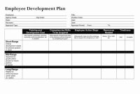 Employee Performance Development Plan Template (1st Free Professional Design)