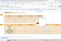 Free Mutual Action Plan Excel Template (1st Basic Format)