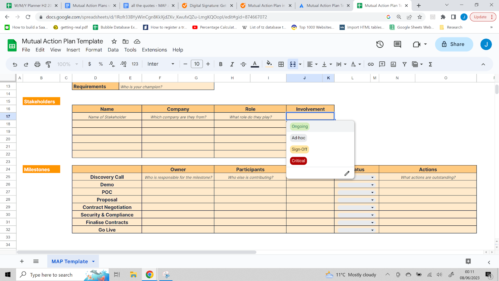 mutual action plan template, sales mutual action plan template, mutual action plan excel template, management action plan template, clari mutual action plan template