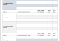 Free Sales Action Plan Template (2nd Remarkable Word Format)