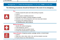 Workplace Medical Emergency Action Plan (1st Free PDF Template)