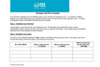 Best Personal Strategic Life Plan Template (3rd Main Option)