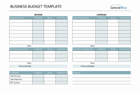 Business Budget Template (1st Free Basic Design)