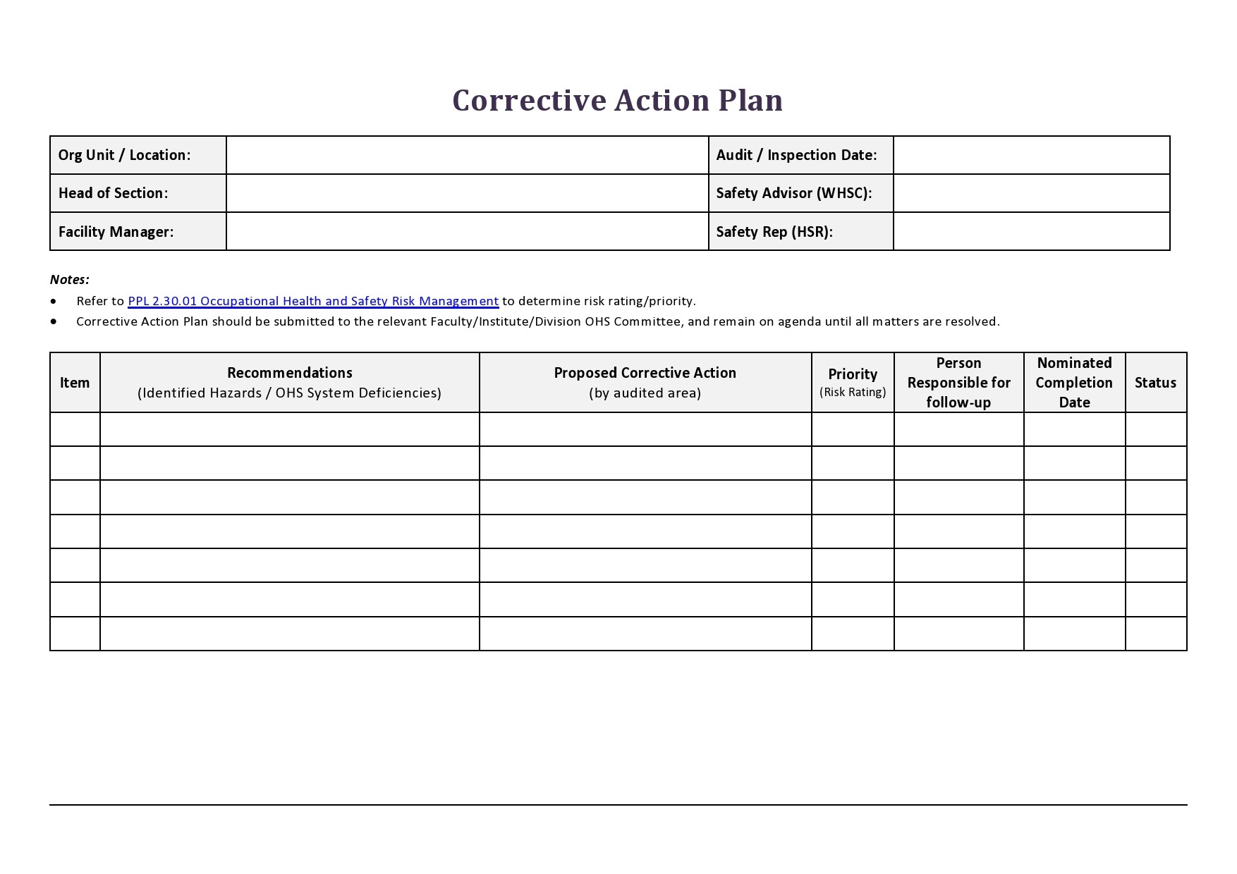 project action plan template, project management action plan template, project management corrective action plan template, project corrective action plan template, personal project action plan template, construction project action plan template, corrective action plan template