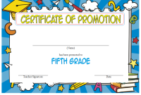 FREE Fifth Grade Promotion Certificate (2nd Best Printable Template Format)