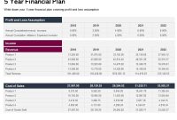 Free 5 Year Financial Plan Template (2nd Best PPT Format)