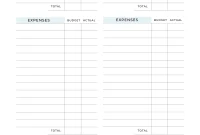 Free Budget Planner Template (1st TOP Format)