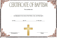 FREE Catholic Baptism Certificate Template Word (2nd Religious Design)