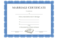 Free Catholic Certificate of Marriage Template (1st Classic Design)