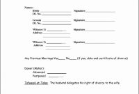 Free Islamic Marriage Certificate Template Word (1st Simple Design)