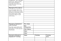 Free Printable Emergency Response Plan Template (1st Simple Format)