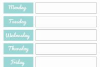 Free Weekly Dinner Meal Plan Template (1st Wonderful Design)