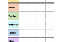 One Week Meal Plan Template (1st Free Printable Format)