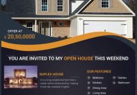 1st Example of Open House Flyer Template Design