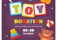 1st Toy Donation Flyer Template Free Download