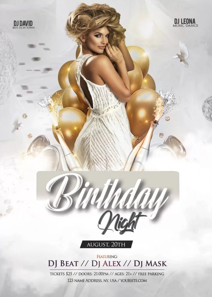 Permalink to BEST Birthday Flyer Template PSD Free (11 Greatest Offers)