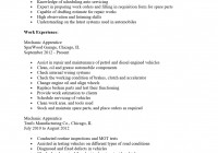 Auto Mechanic Resume Examples Free Download (2nd Best Option)