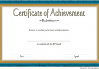 Badminton Achievement Certificate Template 6