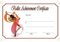 Ballet Certificate Template
