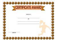 Basketball Certificate Template 3