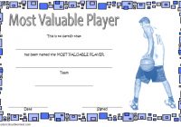 Basketball MVP Certificate Template 9