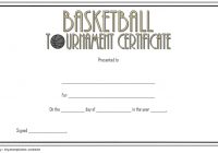 Basketball Tournament Certificate Template 3
