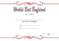 Best Boyfriend Certificate Template