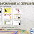 Best Dad Certificate Template: 9+ Greatest Design Ideas FREE