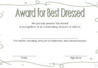 Best Dressed Certificate Templates - FREE 9+ Best Ideas