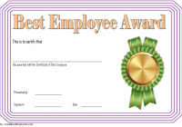 Best Employee Certificate Template 10