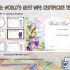 Best Wife Certificate Template Free Download