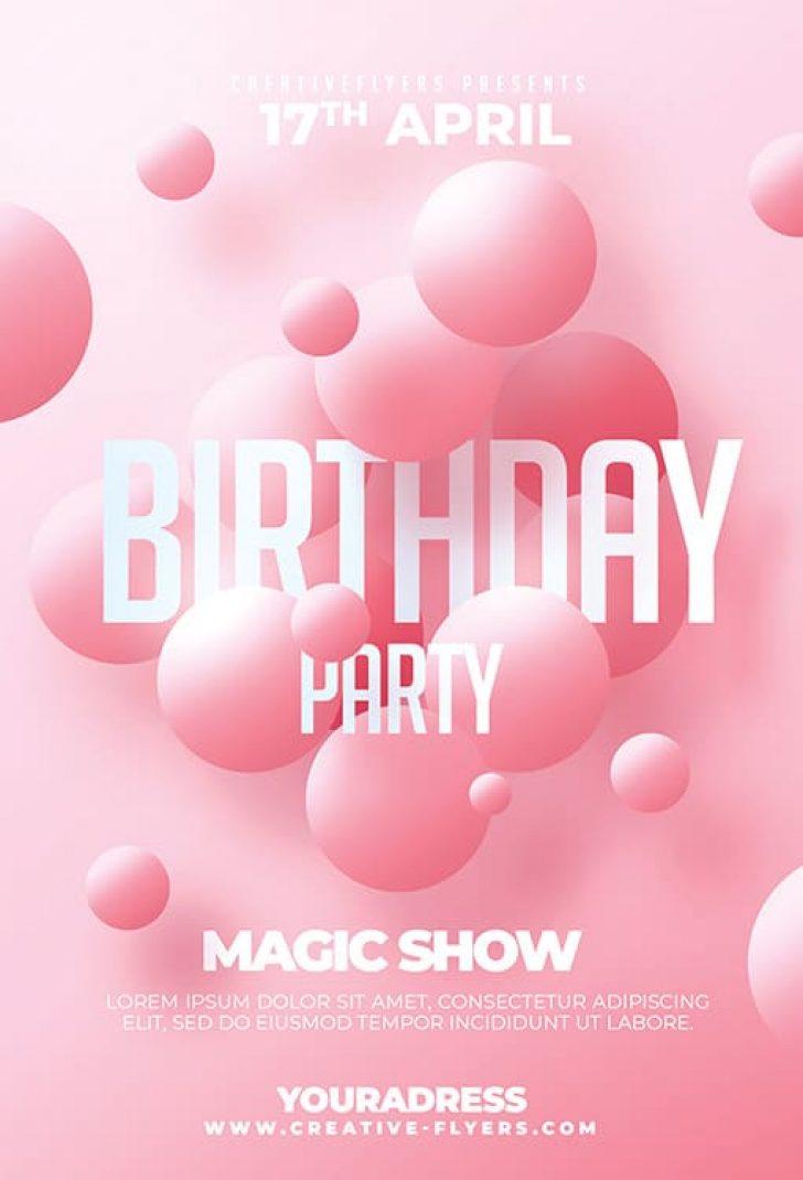 Permalink to FREE Birthday Celebration Flyer Template (11 Best Formats)