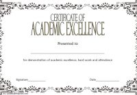 Academic Excellence Certificate - FREE 7+ Template Ideas