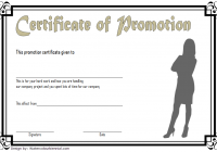 Certificate of Job Promotion Template FREE 6