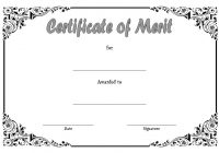 Certificate of Merit Award Template 9