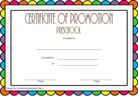 Certificate of School Promotion Template 7 FREE