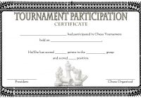 Chess Tournament Participation Certificate Template FREE 4