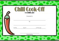 Chili Cook Off Certificate Template 5