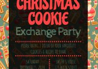 Christmas Cookie Exchange Flyer Template Free Design (1st Adorable Idea)