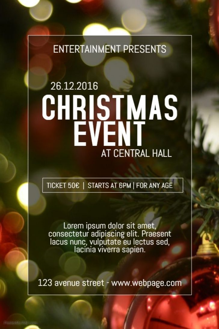 Permalink to Free Christmas Event Flyer Template (9 Flawless Formats)