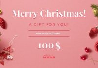 Christmas Gift Voucher Template Free (1st Design Idea)