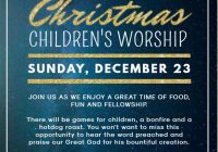 Church Christmas Flyer Template Free Printable (3rd Best Option)